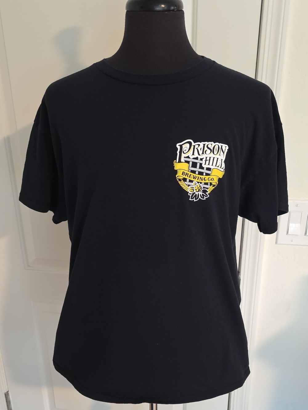 Prison Hill Brewing Men's Black Logo Tee